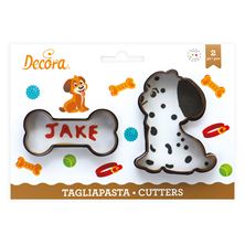 Picture of DOG & BONE COOKIE CUTTER SET X 2